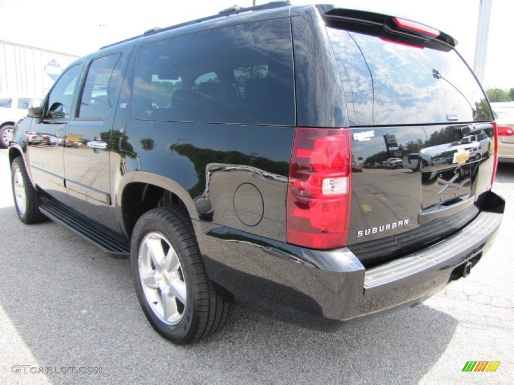 2008 Suburban 1500 LTZ - Black / Ebony photo #5