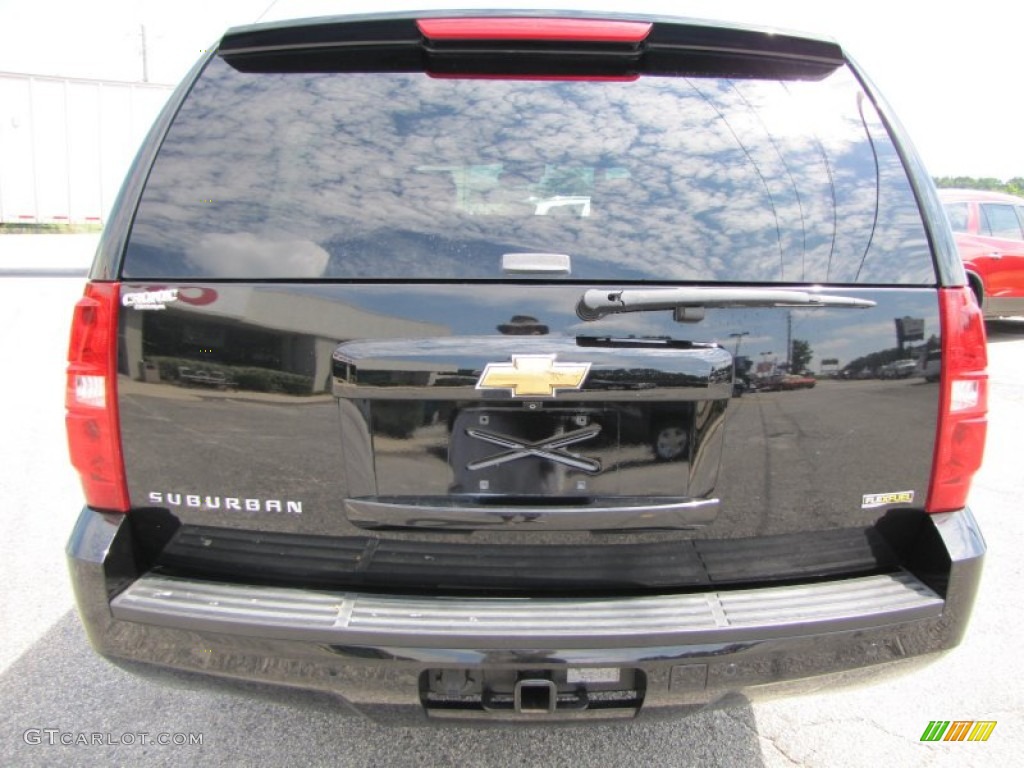 2008 Suburban 1500 LTZ - Black / Ebony photo #6