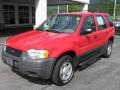 Bright Red 2002 Ford Escape XLS V6 Exterior