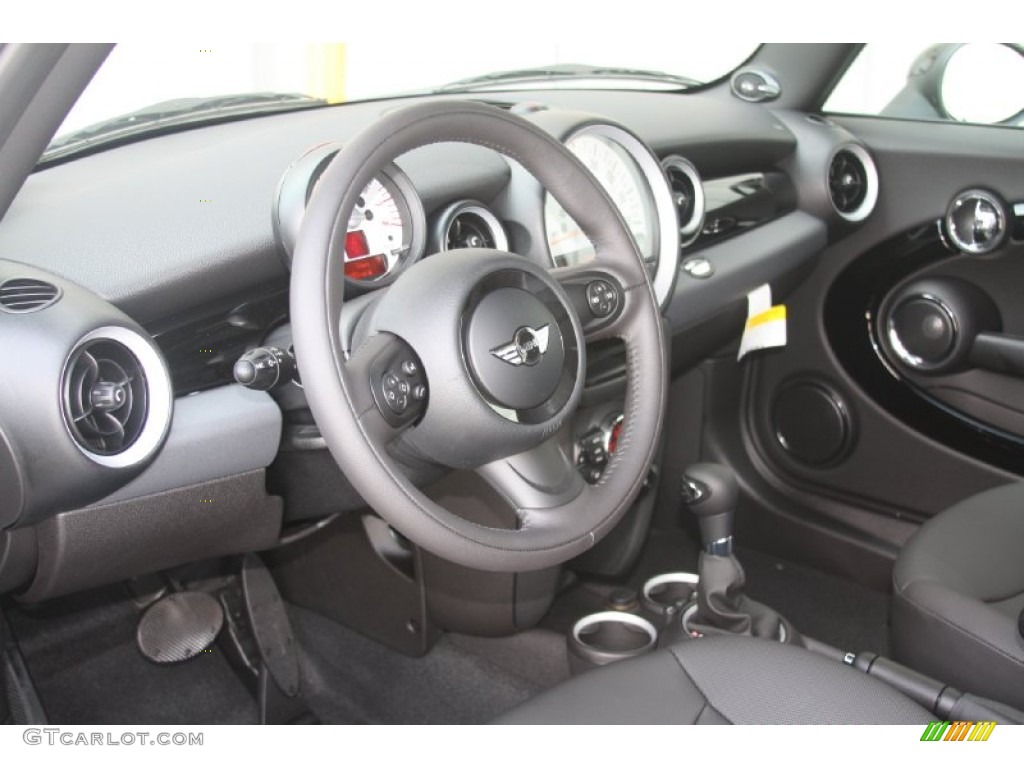 Carbon Black Interior 2012 Mini Cooper Hardtop Photo #53035601