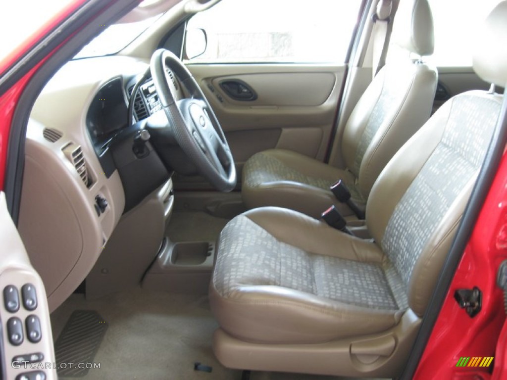 Medium Parchment Interior 2002 Ford Escape XLS V6 Photo #53035763