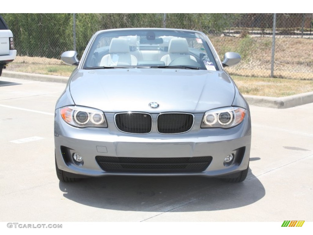 2012 1 Series 128i Convertible - Space Grey Metallic / Oyster photo #2