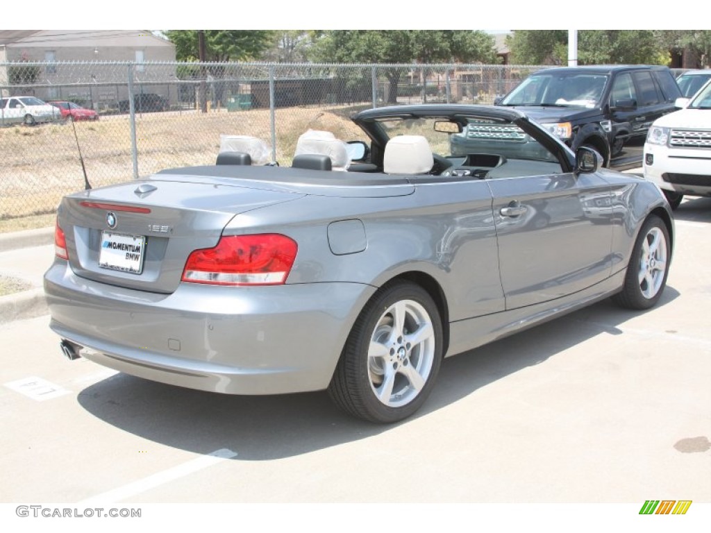 2012 1 Series 128i Convertible - Space Grey Metallic / Oyster photo #4