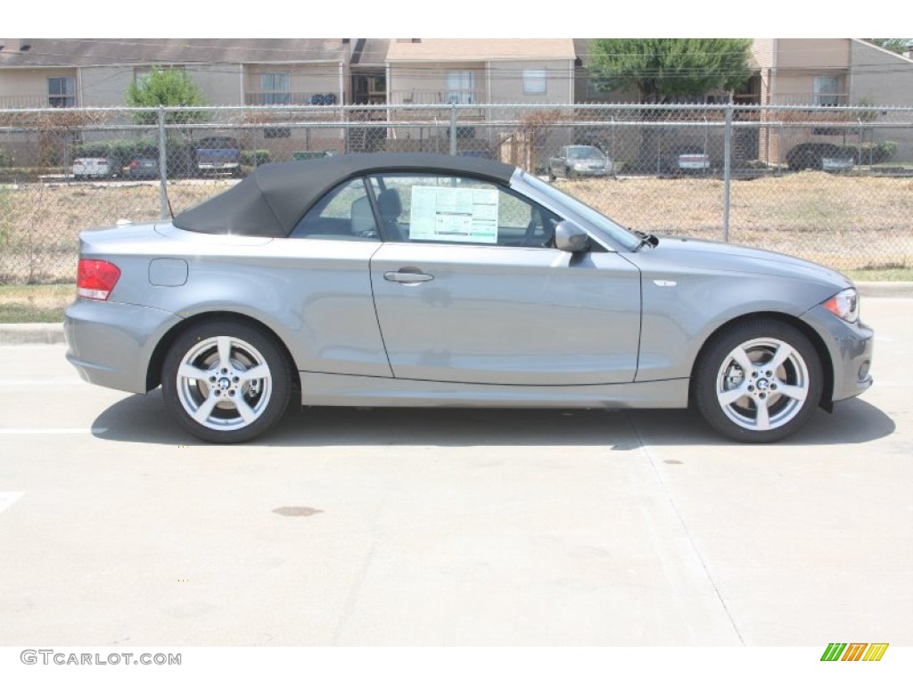 Space Grey Metallic 2012 BMW 1 Series 128i Convertible Exterior Photo #53035922