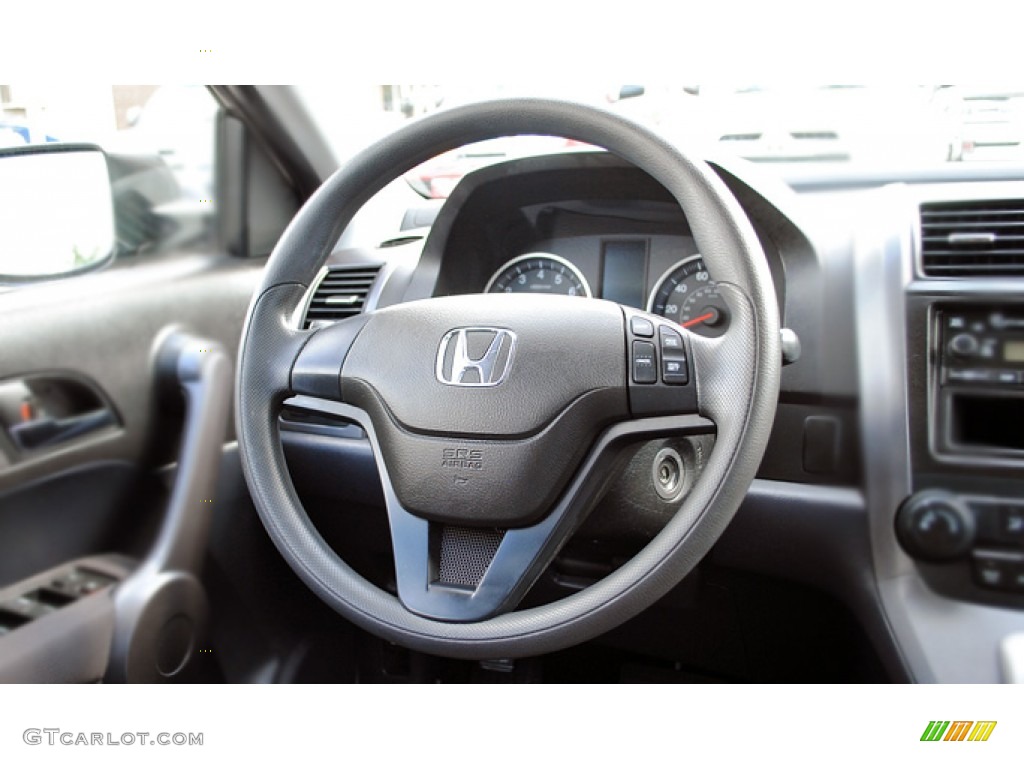 2009 Honda CR-V LX Gray Steering Wheel Photo #53036534