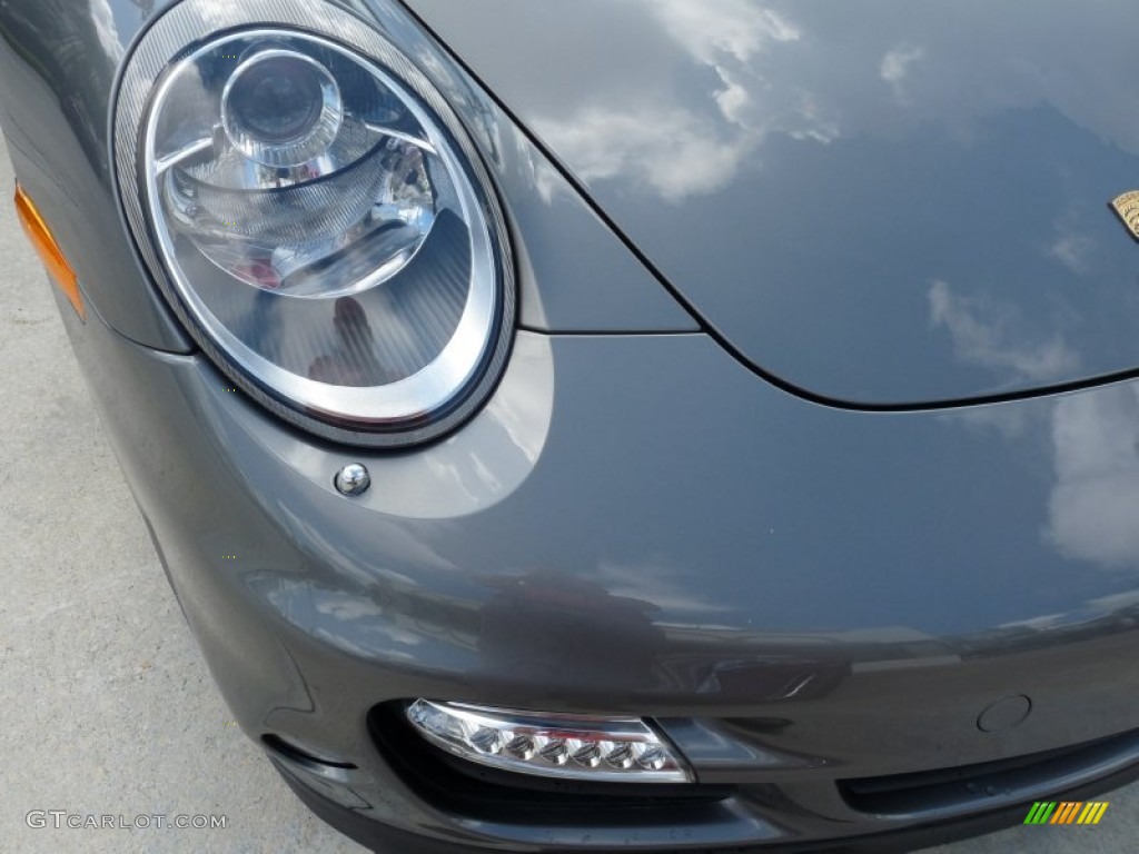 2008 911 Turbo Coupe - Meteor Grey Metallic / Terracotta photo #12
