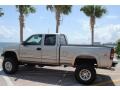 2002 Light Pewter Metallic Chevrolet Silverado 2500 LS Extended Cab 4x4  photo #3