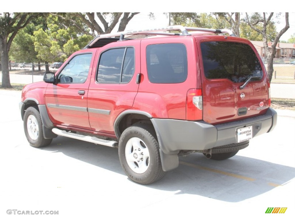 2001 Xterra SE V6 - Salsa Red Metallic / Dusk Gray photo #2