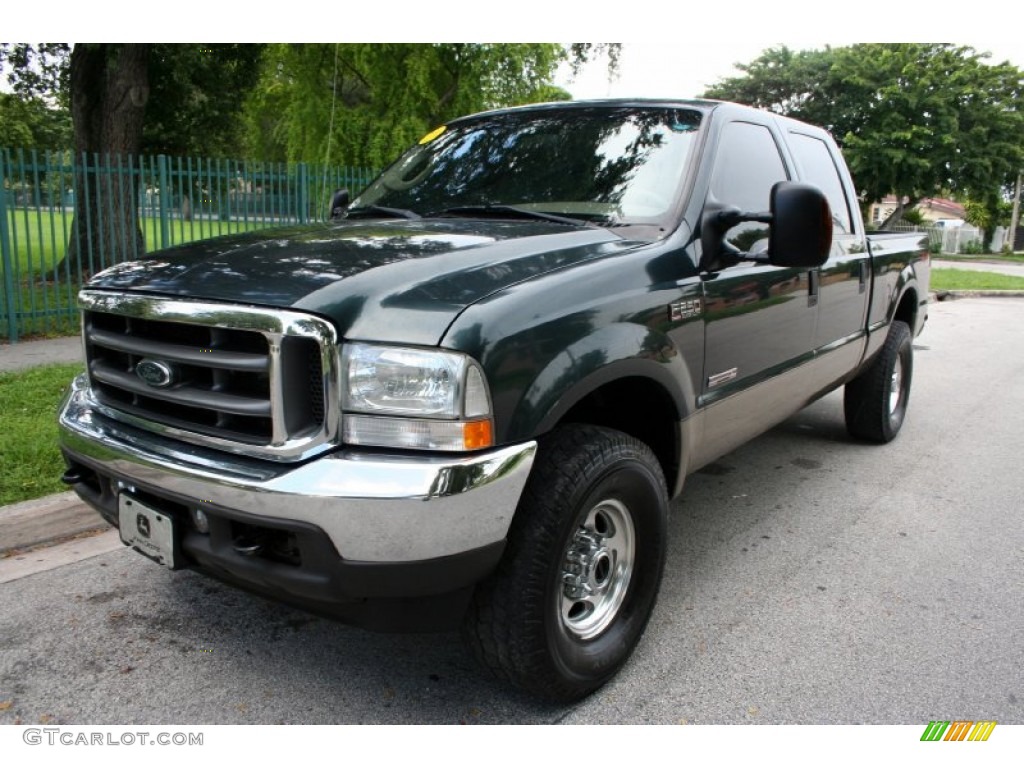 Dark Green Satin Metallic Ford F250 Super Duty