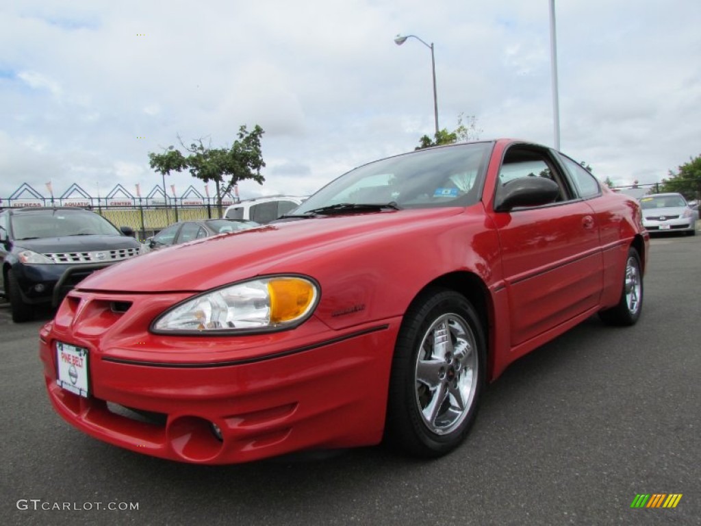 2002 Grand Am GT Coupe - Bright Red / Dark Pewter photo #1