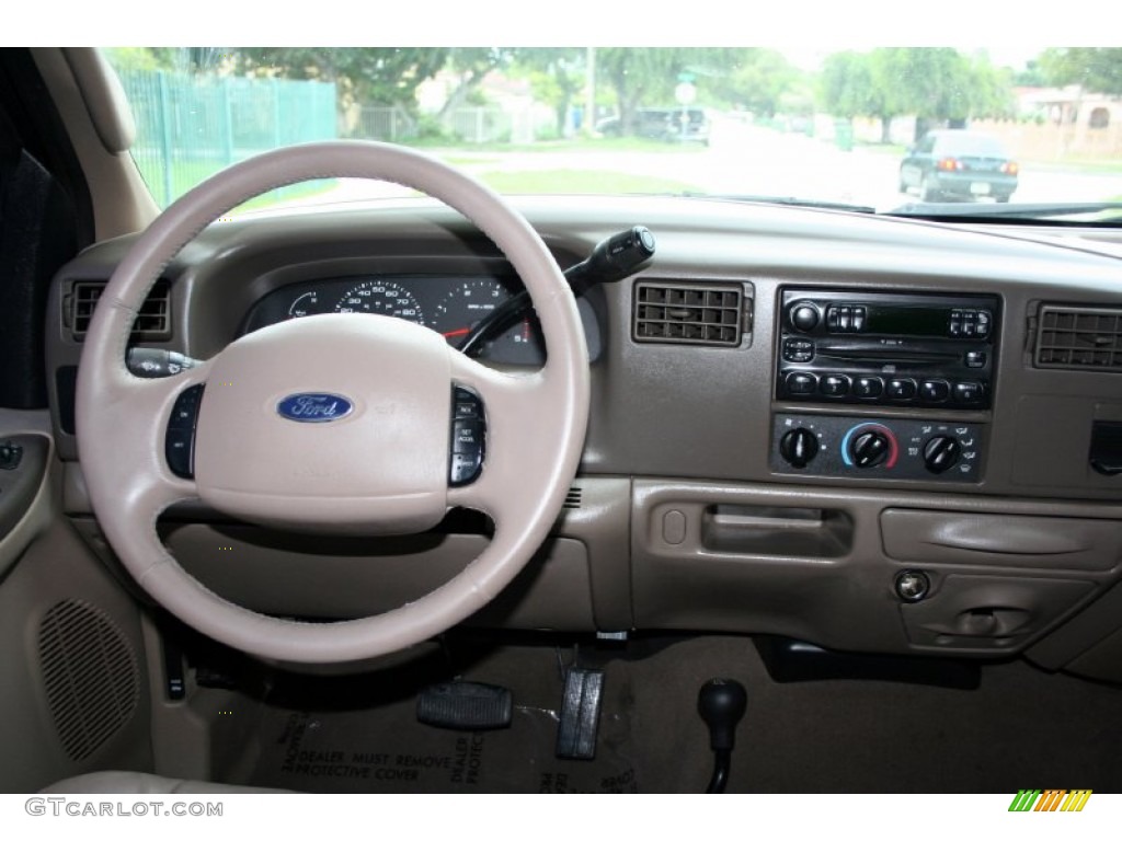 2004 F250 Super Duty XLT Crew Cab 4x4 - Dark Green Satin Metallic / Medium Flint photo #75