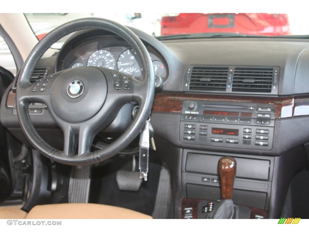 2006 3 Series 325i Coupe - Jet Black / Natural Brown photo #27