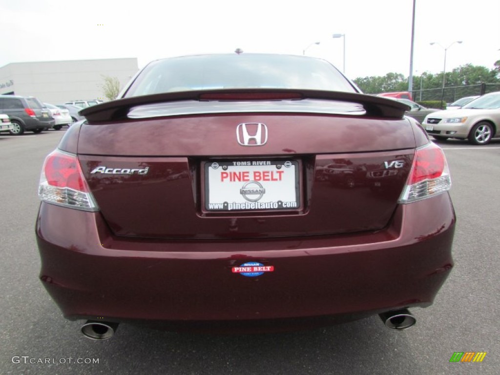 2008 Accord EX-L V6 Sedan - Basque Red Pearl / Ivory photo #6