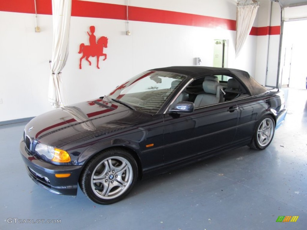 2001 3 Series 330i Convertible - Jet Black / Grey photo #1