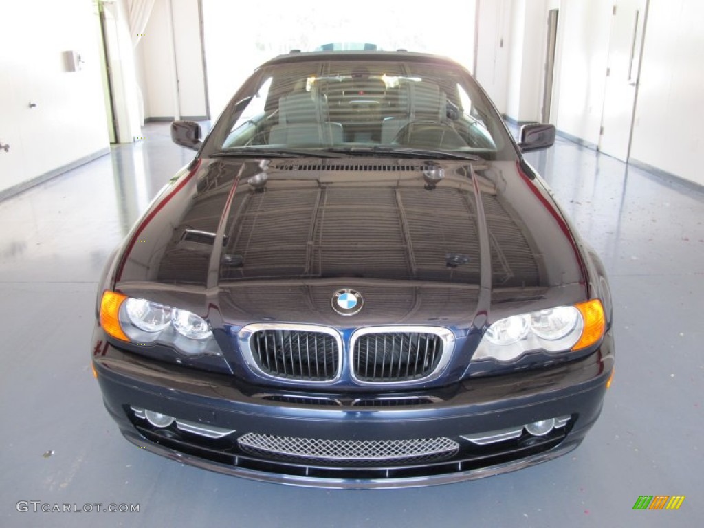 2001 3 Series 330i Convertible - Jet Black / Grey photo #6