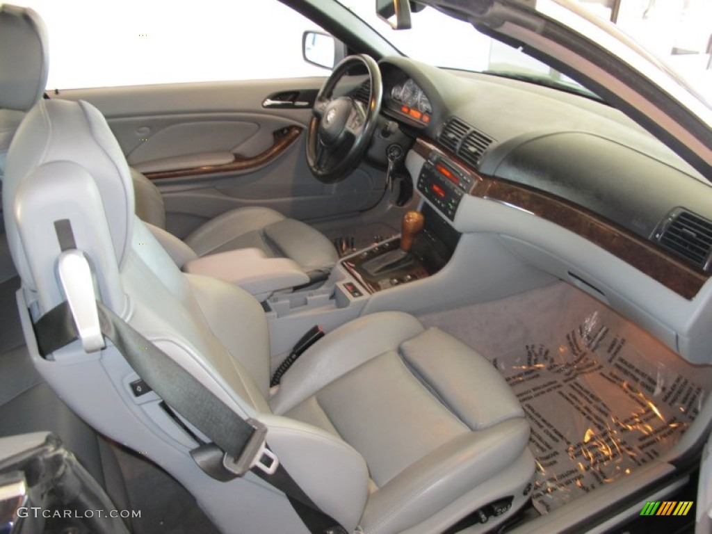 2001 3 Series 330i Convertible - Jet Black / Grey photo #9