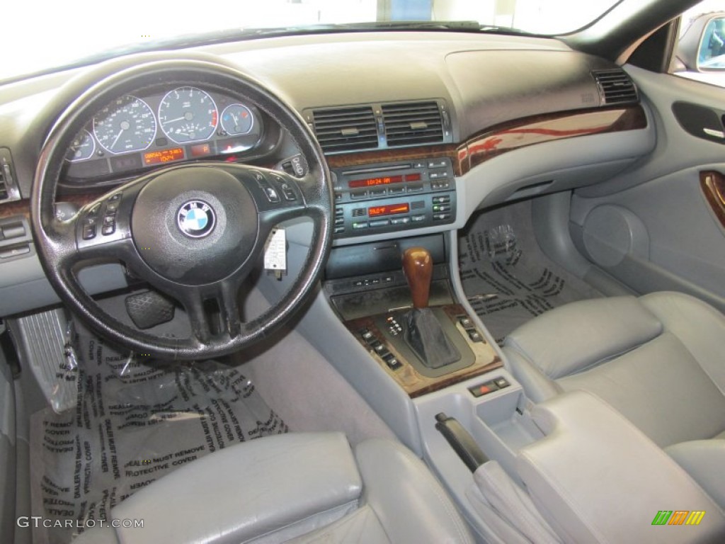 2001 3 Series 330i Convertible - Jet Black / Grey photo #10