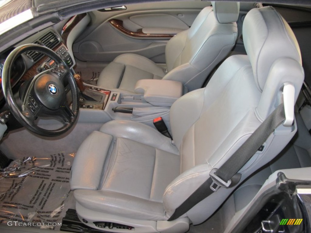 2001 3 Series 330i Convertible - Jet Black / Grey photo #11