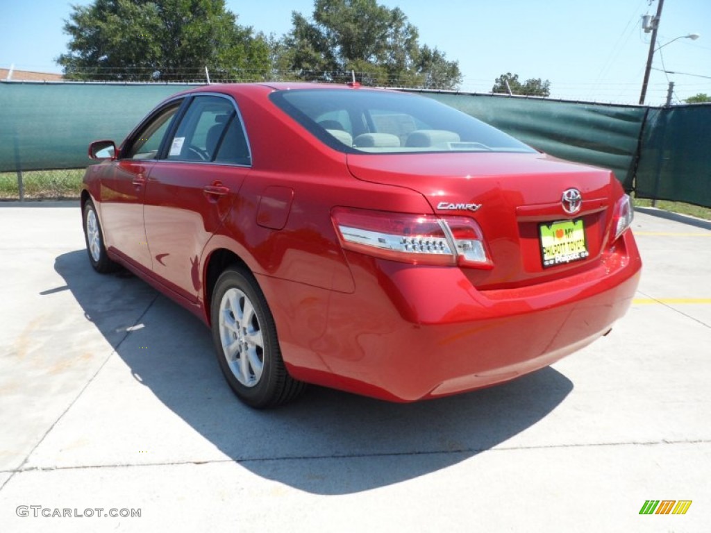 2011 Camry LE - Barcelona Red Metallic / Ash photo #5