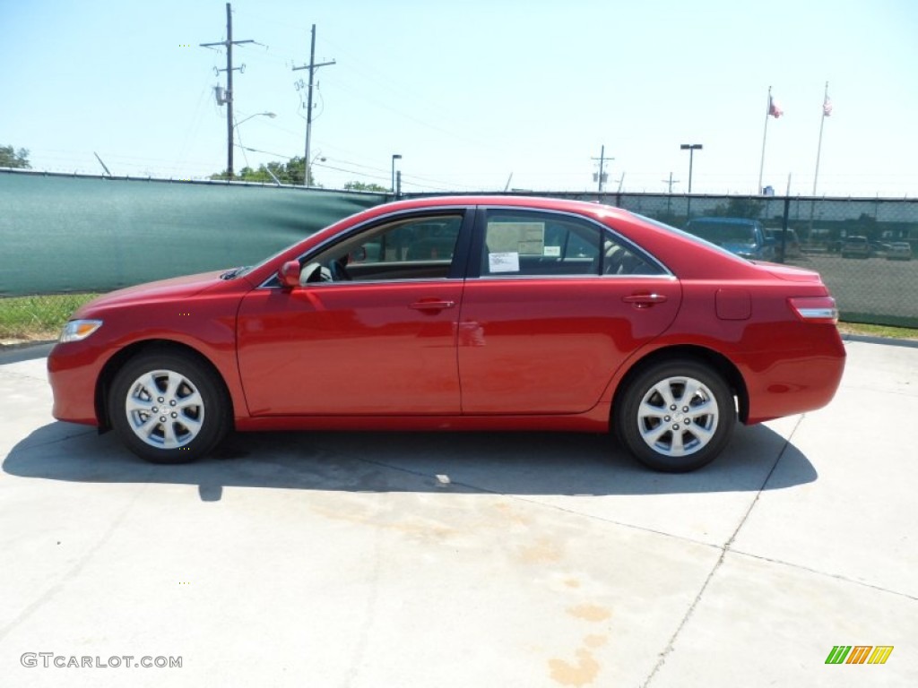2011 Camry LE - Barcelona Red Metallic / Ash photo #6