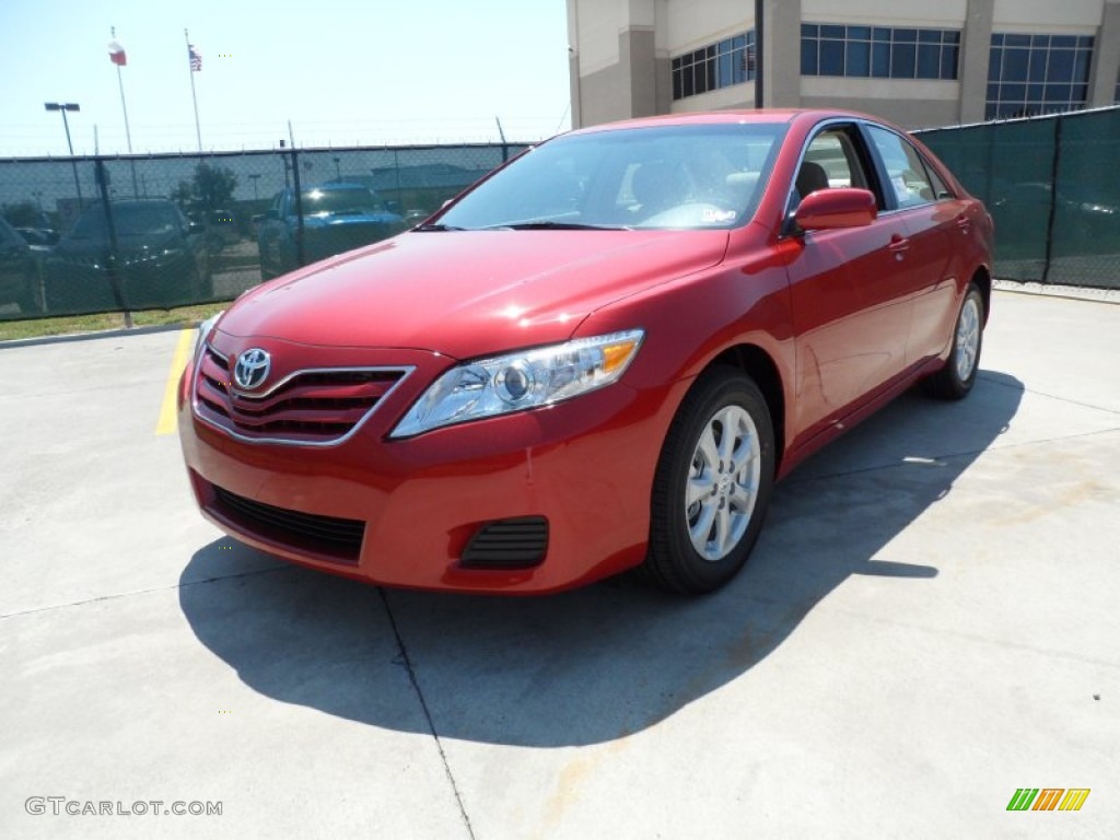 2011 Camry LE - Barcelona Red Metallic / Ash photo #7