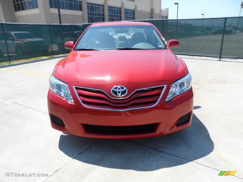 2011 Camry LE - Barcelona Red Metallic / Ash photo #8