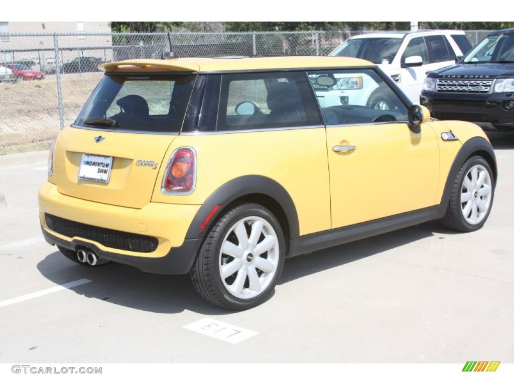 2009 Cooper S Hardtop - Mellow Yellow / Black/Grey photo #4