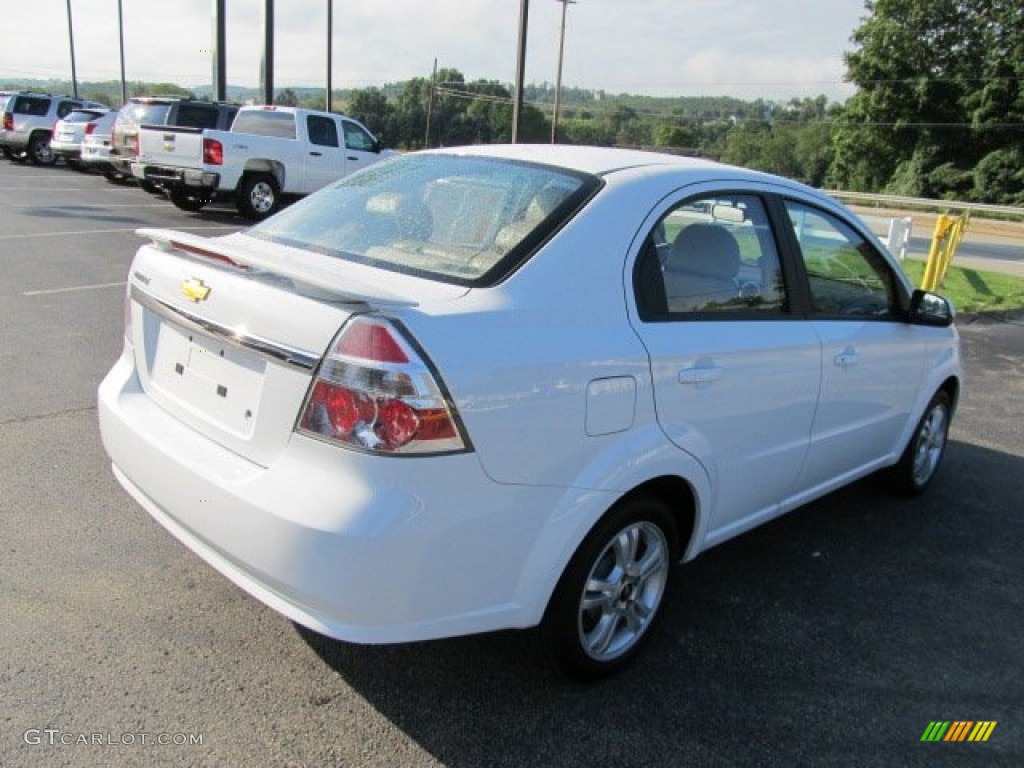 2011 Aveo LT Sedan - Summit White / Neutral photo #10