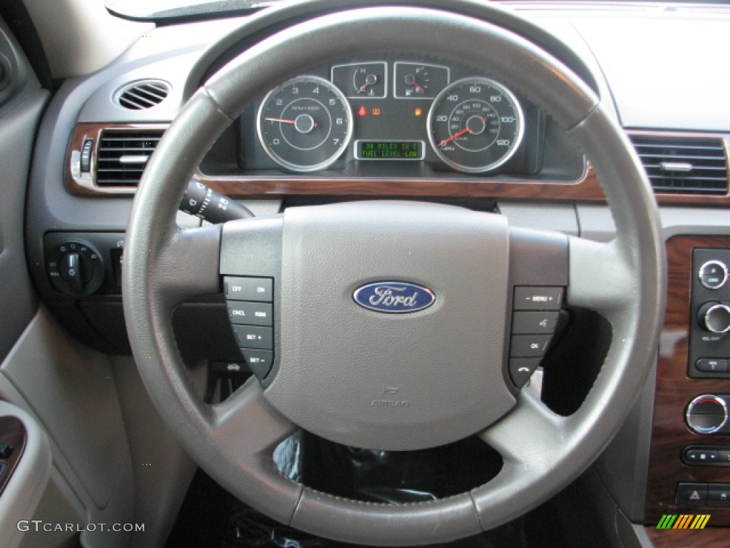 2009 Ford Taurus SEL Medium Light Stone Steering Wheel Photo #53046032