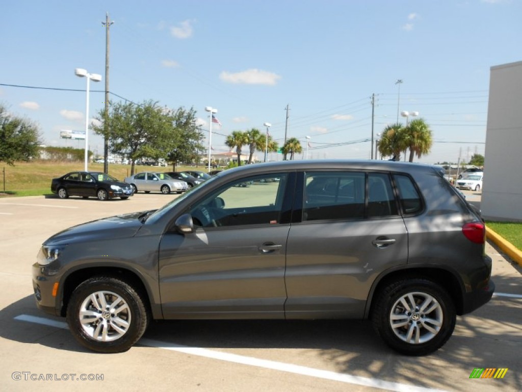 Pepper Gray Metallic 2012 Volkswagen Tiguan S Exterior Photo #53046530
