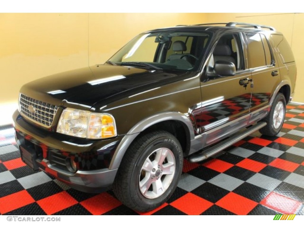 2003 Explorer XLT 4x4 - Black / Graphite Grey photo #2