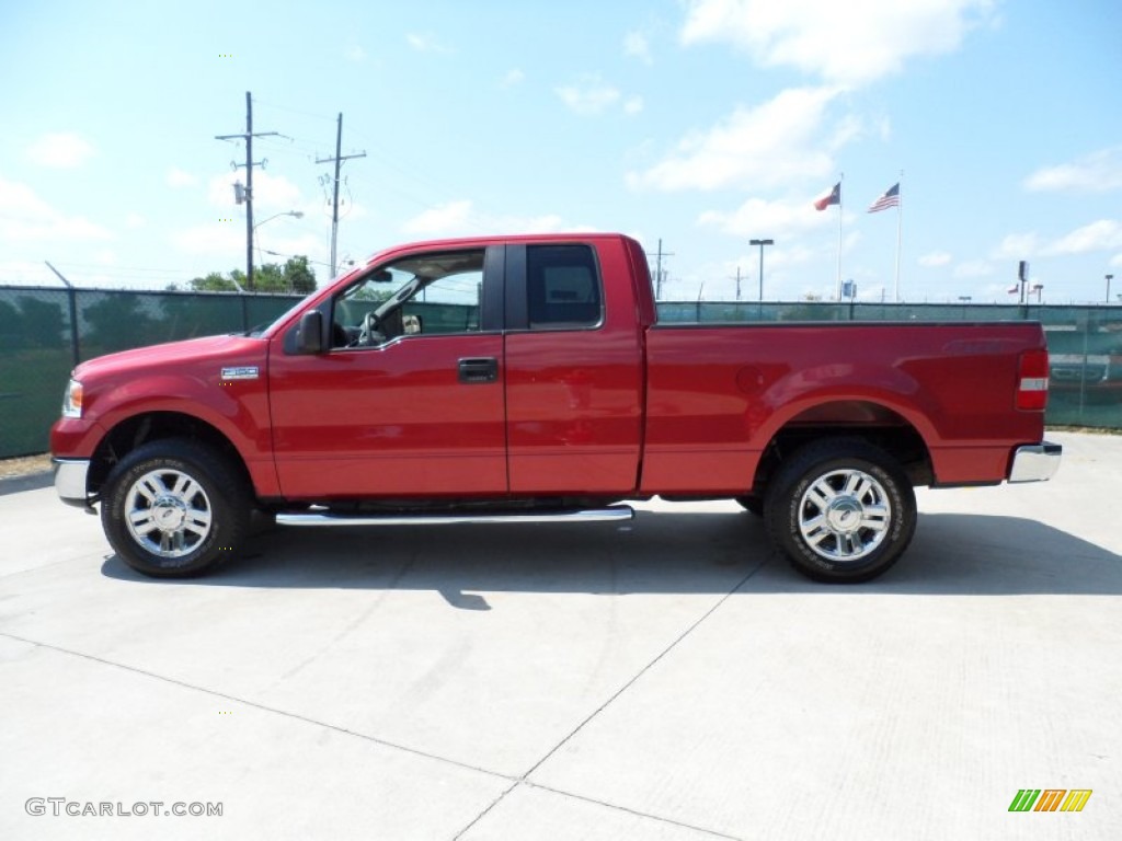 2007 F150 XLT SuperCab 4x4 - Redfire Metallic / Medium Flint photo #6