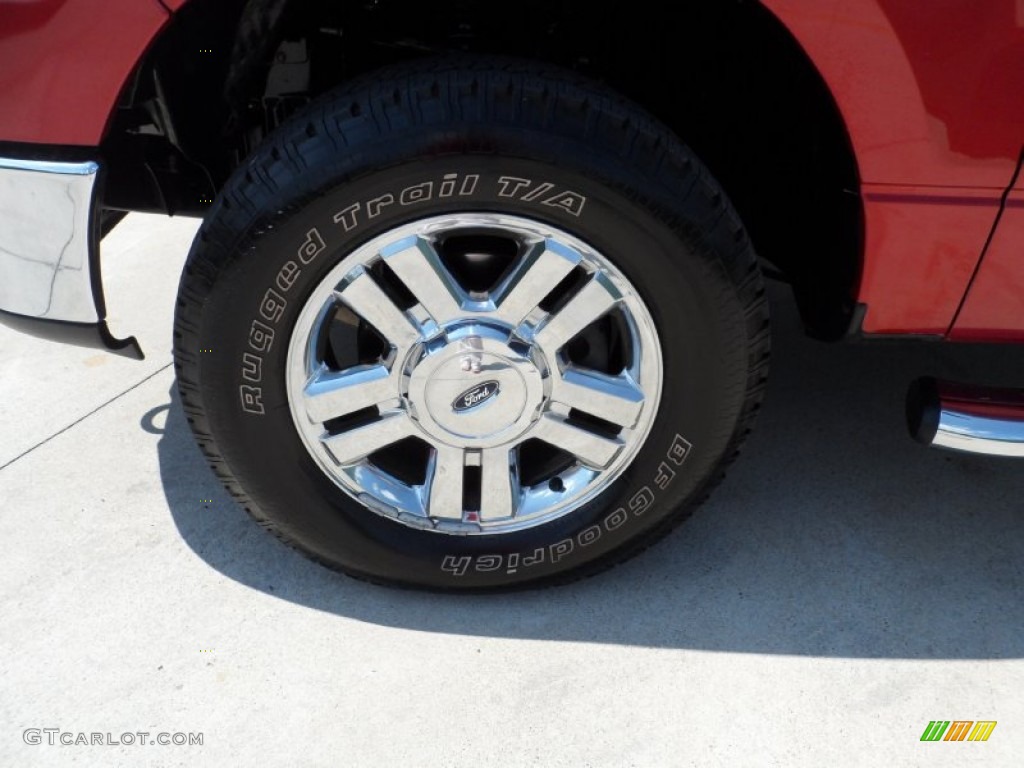 2007 F150 XLT SuperCab 4x4 - Redfire Metallic / Medium Flint photo #13