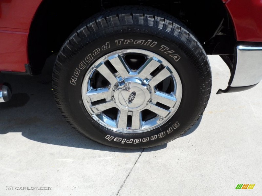 2007 F150 XLT SuperCab 4x4 - Redfire Metallic / Medium Flint photo #16