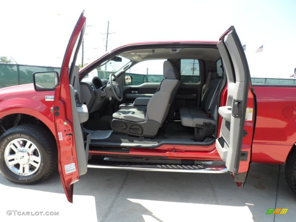 2007 F150 XLT SuperCab 4x4 - Redfire Metallic / Medium Flint photo #35