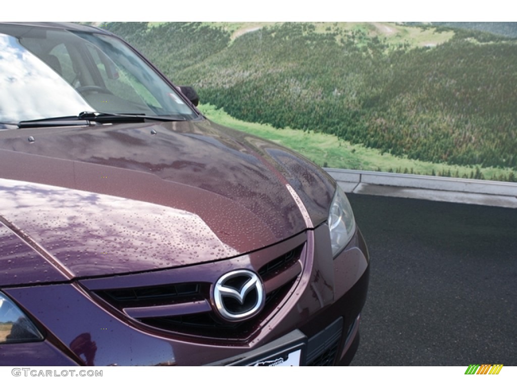 2008 MAZDA3 s Sport Sedan - Phantom Purple Mica / Black photo #22