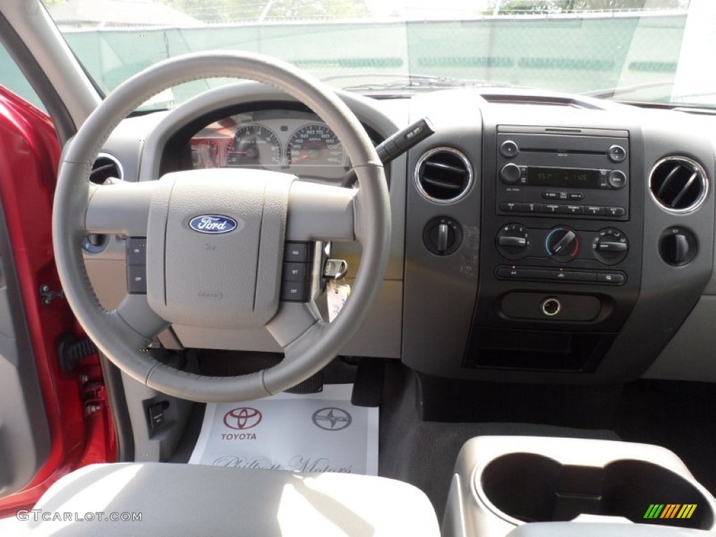 2007 F150 XLT SuperCab 4x4 - Redfire Metallic / Medium Flint photo #42