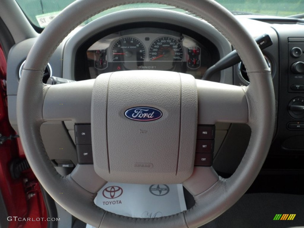 2007 F150 XLT SuperCab 4x4 - Redfire Metallic / Medium Flint photo #47