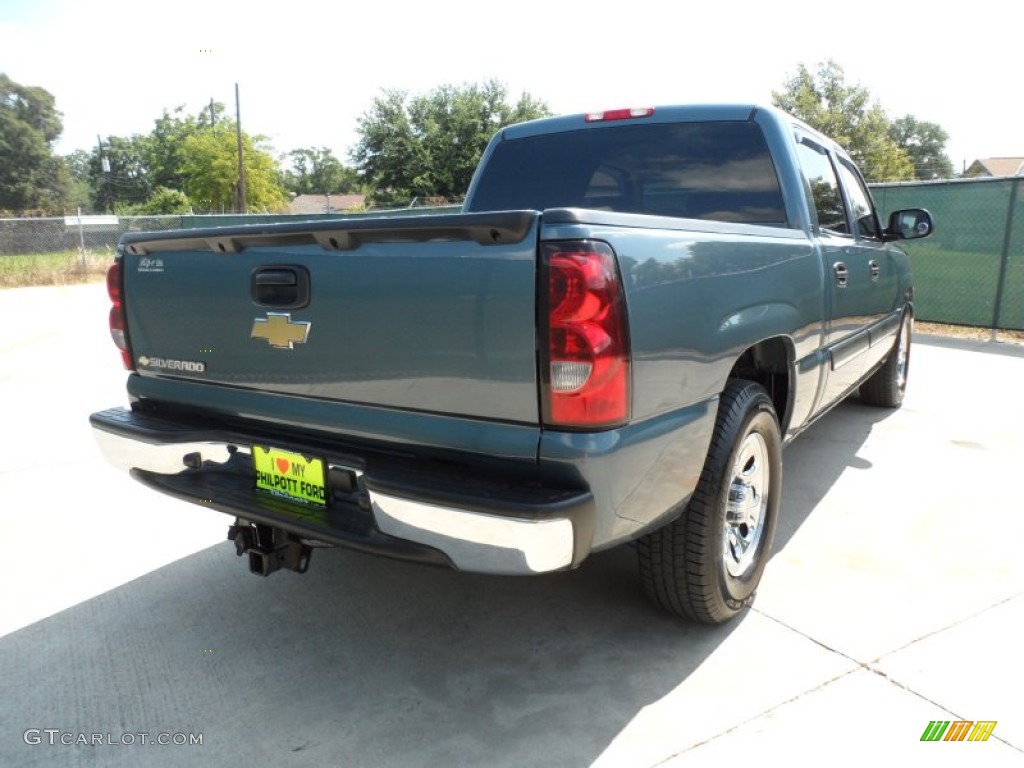 2006 Silverado 1500 LS Crew Cab - Blue Granite Metallic / Dark Charcoal photo #3