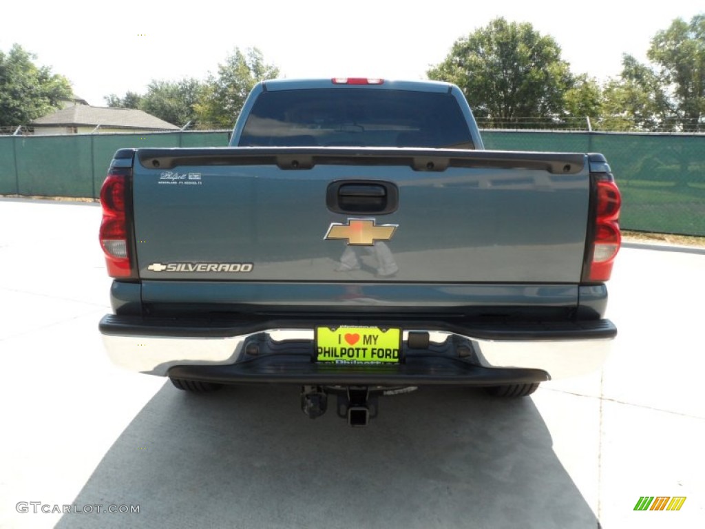 2006 Silverado 1500 LS Crew Cab - Blue Granite Metallic / Dark Charcoal photo #4