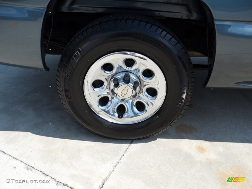 2006 Silverado 1500 LS Crew Cab - Blue Granite Metallic / Dark Charcoal photo #14