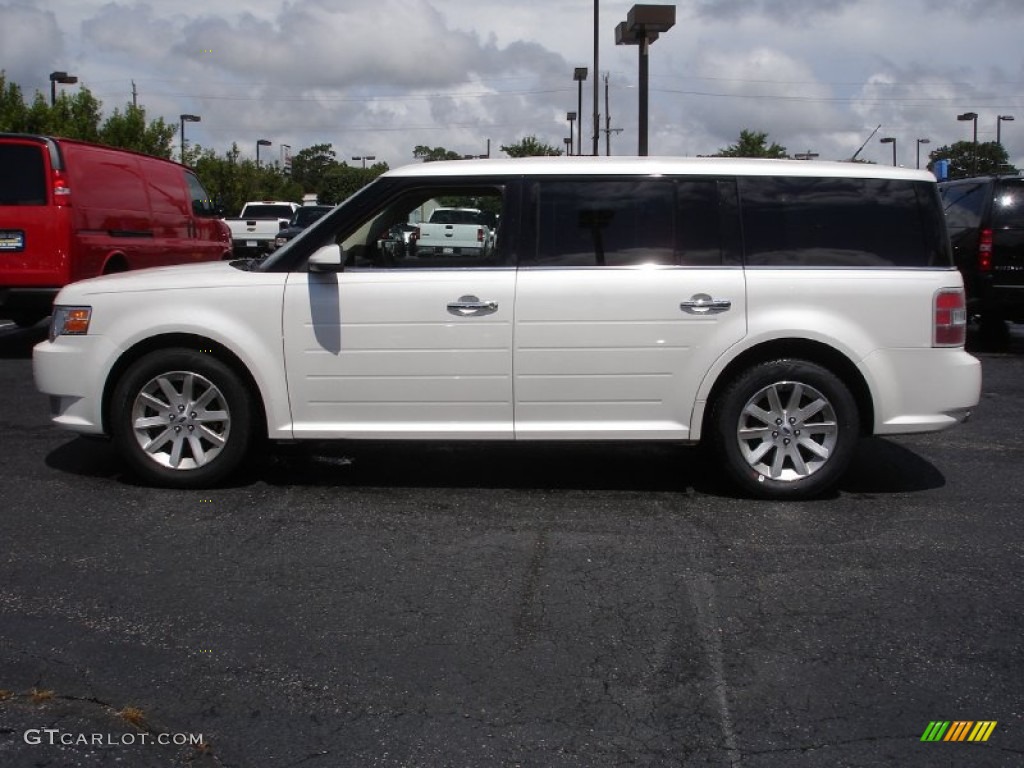 White Platinum Tri-Coat Metallic 2010 Ford Flex SEL AWD Exterior Photo #53049500