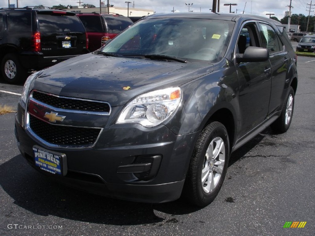 2010 Equinox LS - Cyber Gray Metallic / Jet Black/Light Titanium photo #1