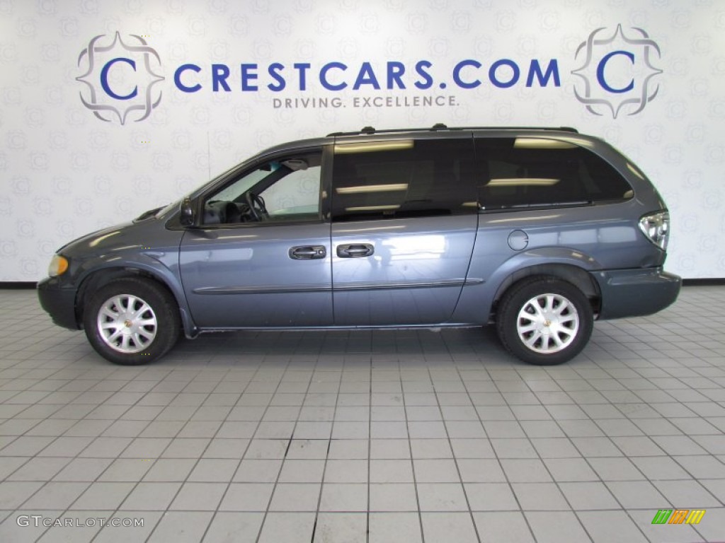 2002 Town & Country LX - Steel Blue Pearlcoat / Navy Blue photo #1