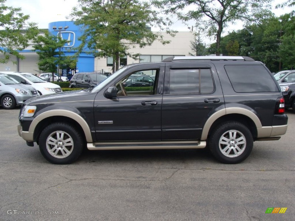 2007 Explorer Eddie Bauer 4x4 - Carbon Metallic / Camel photo #1