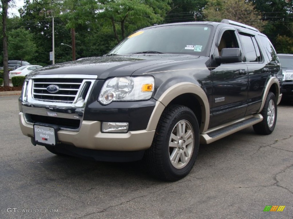 2007 Explorer Eddie Bauer 4x4 - Carbon Metallic / Camel photo #4