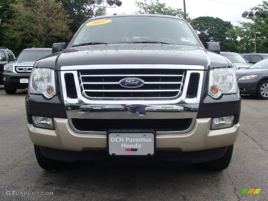 2007 Explorer Eddie Bauer 4x4 - Carbon Metallic / Camel photo #5