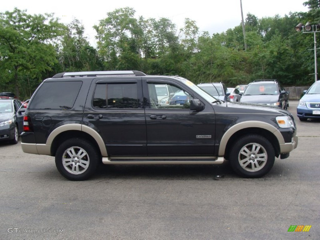 2007 Explorer Eddie Bauer 4x4 - Carbon Metallic / Camel photo #7