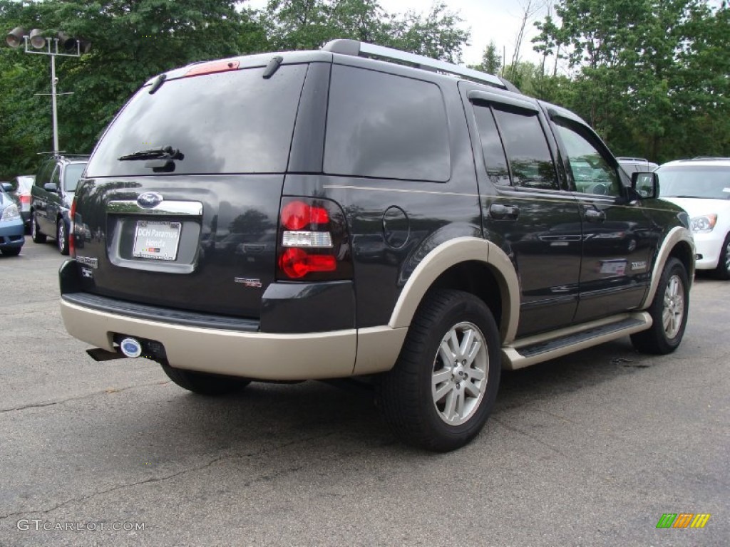 2007 Explorer Eddie Bauer 4x4 - Carbon Metallic / Camel photo #8
