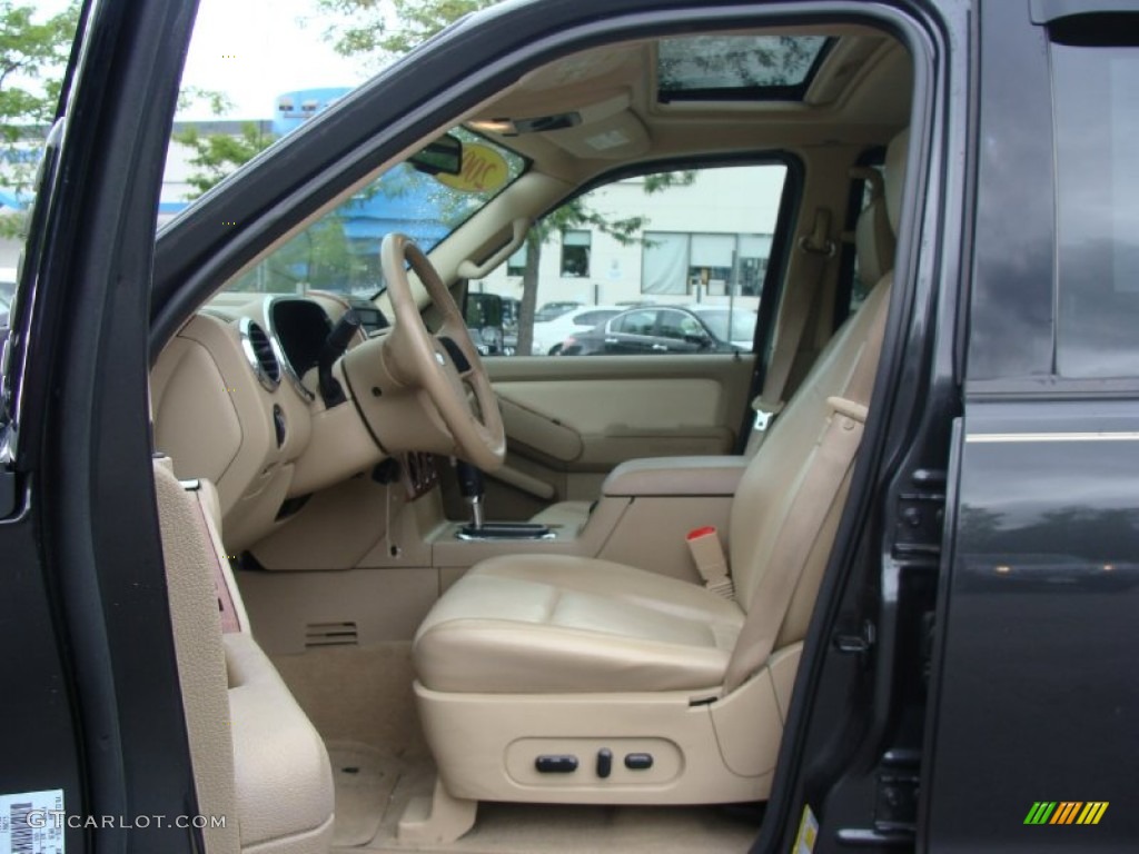 2007 Explorer Eddie Bauer 4x4 - Carbon Metallic / Camel photo #15